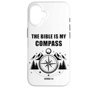 The Bible is My Compass - Joshua 1:8 Christian Faith Camping Carcasa para iPhone 16