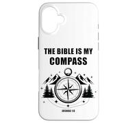 The Bible is My Compass - Joshua 1:8 Christian Faith Camping Carcasa para iPhone 16 Plus