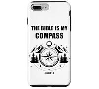 The Bible is My Compass - Joshua 1:8 Christian Faith Camping Carcasa para iPhone 7 Plus/8 Plus