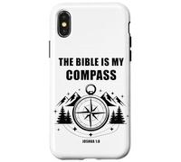 The Bible is My Compass - Joshua 1:8 Christian Faith Camping Carcasa para iPhone X/XS