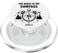 The Bible is My Compass - Joshua 1:8 Christian Faith Camping PopSockets PopGrip para MagSafe