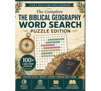 The Biblical Geography, Bible Lands & Places Word Search Puzzle Book for Adults, Teens and Seniors: Featuring Scripture Locations, Holy Land, Large Print Christian Brain Games