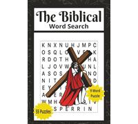 The Biblical Word Search: Biblical Study Guide, Bible Word Search, 110 Page 55 Puzzle 9 Word, Faith Games, Religious Gifts