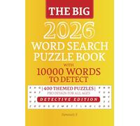 THE BIG 2026 Word Search Puzzle Book with 10000 Words to Detect | 400 Themed Puzzles | PRO DESIGN FOR ALL AGES: Detective Edition