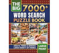 The BIG 7000+ Word Search Puzzle Book: LARGE PRINT for Adults, Teens and Seniors, Large Variety of Themes, 12 in 1 Themed Word Search Puzzles
