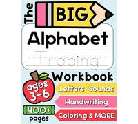 The BIG Alphabet Tracing Book for Kids with ABC Letter Tracing, Handwriting Practice Book for Kids Aged 3-6 with Phonemic Awareness