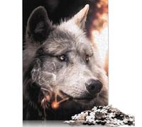 The Big Bad Wolf Puzzles Imposible,desafío for Adults Entretenimiento Creativo 1000 Piezas Obra De Arte De Juego De para Adultos Y Niños 1000pcs (38x26cm)