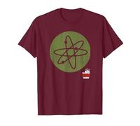 The Big Bang Theory Bang Icon Camiseta, Hombre, Granate, XXL
