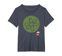 The Big Bang Theory Bang Icon Camiseta, Mujer Tallas Grandes, Azul Jaspeado, 1XL Grande