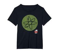 The Big Bang Theory Bang Icon Camiseta, Mujer Tallas Grandes, Negro, 1XL Grande
