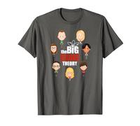 The Big Bang Theory Emojis Camiseta, Hombre, Asfalto, XL