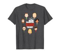 The Big Bang Theory Emojis Camiseta, Hombre, Jaspeado Oscuro, 4XL