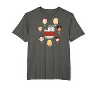 The Big Bang Theory Emojis Camiseta, Hombre Tallas Grandes, Asfalto, 4X Alto