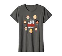 The Big Bang Theory Emojis Camiseta, Mujer, Asfalto, S