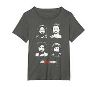 The Big Bang Theory Expedition Beards Camiseta, Mujer Tallas Grandes, Asfalto, 1XL Grande