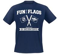 The Big Bang Theory Fun with Flags Camiseta Azul Marino XXL