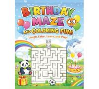 The Big Birthday Maze Book: 100 Mazes with Coloring Pages and Fun Facts for Kids Ages 4-8