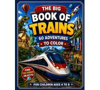 The Big Book of Trains Coloring Book: 60 Railway Adventures Seen from the Driver's Cab | Hidden Object Missions for Kids Ages 4-8 (Take the Controls! - The Big Coloring Book)