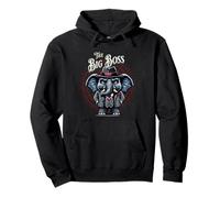The Big Boss - Elefante hecho - Funny Mobster Sudadera con Capucha