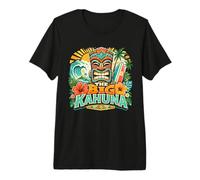 The Big Kahuna Hawaiian Tiki Surf Vintage Tropical Camiseta Premium