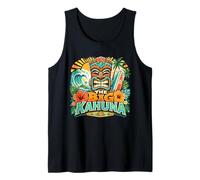 The Big Kahuna Hawaiian Tiki Surf Vintage Tropical Camiseta sin Mangas