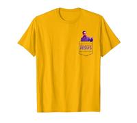 The Big Lebowski The Jesus Pocket Hit Camiseta, Hombre, Dorado Brillante, L