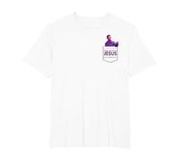 The Big Lebowski The Jesus Pocket Hit Camiseta, Hombre Tallas Grandes, Blanco, 4X Alto