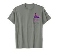 The Big Lebowski The Jesus Pocket Hit Camiseta, Hombre, Verde Militar Jaspeado, L