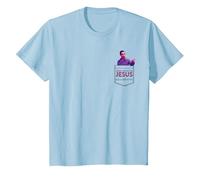 The Big Lebowski The Jesus Pocket Hit Camiseta, Niños, Azul Bebé, 8 años