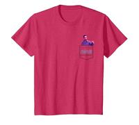 The Big Lebowski The Jesus Pocket Hit Camiseta, Niños, Rojo Jaspeado, 12 años