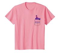 The Big Lebowski The Jesus Pocket Hit Camiseta, Niños, Rosado, 3 años