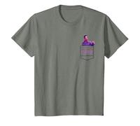 The Big Lebowski The Jesus Pocket Hit Camiseta, Niños, Verde Militar Jaspeado, 3 años