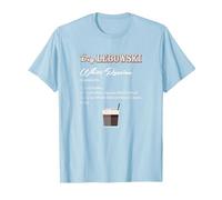 The Big Lebowski White Russian Recipe Camiseta, Hombre, Azul Bebé, XXL