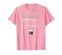 The Big Lebowski White Russian Recipe Camiseta, Hombre, Rosado, XXL