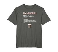 The Big Lebowski White Russian Recipe Camiseta, Hombre Tallas Grandes, Asfalto, 5X Alto