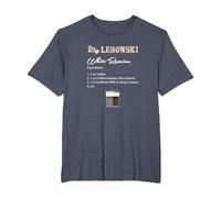 The Big Lebowski White Russian Recipe Camiseta, Hombre Tallas Grandes, Azul Jaspeado, 3X Alto