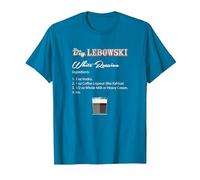 The Big Lebowski White Russian Recipe Camiseta, Hombre, Zafiro, 3XL