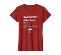 The Big Lebowski White Russian Recipe Camiseta, Mujer, Arándano, M