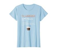 The Big Lebowski White Russian Recipe Camiseta, Mujer, Azul Bebé, XL