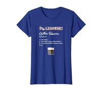 The Big Lebowski White Russian Recipe Camiseta, Mujer, Azul Real, XL