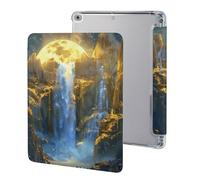 The Big Moon - Bonita funda protectora compatible con iPad 2017/2018/Air1/Air2 (9.7 pulgadas), funda antideslizante para tablet