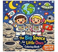 The Big Space for Little Ones: Cute and Simple Galaxy Coloring Book