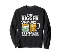 The Bigger The Tipper Bartender Humor Diversión Sudadera