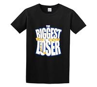 The Biggest Loser Logo Graphic tee Unisex 100% Cotton Short-Sleeve T-Shirts Black XXL