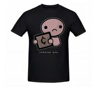 The Binding of Isaac T Shirt Judging You Dark Background T-Shirt Oversized Streetwear tee Shirt Funny Graphic Male Tshirt