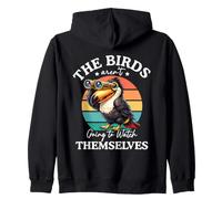 The Bird Aren't Going to Watch Themselves Birdwatching Sudadera con Capucha