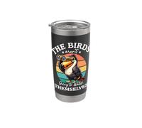 The Bird aren't Going to Watch Themselves Birdwatching Vaso térmico de acero inoxidable de doble pared