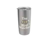 The Bird Watcher EST. 1974 Binoculares Vintage Naturaleza Vaso térmico de acero inoxidable de doble pared