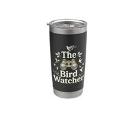 The Bird Watcher EST. 1974 Binoculares Vintage Naturaleza Vaso térmico de acero inoxidable de doble pared