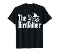 The Birdfather Vintage Pájaro Envejecido en una Rama de Bayas Camiseta